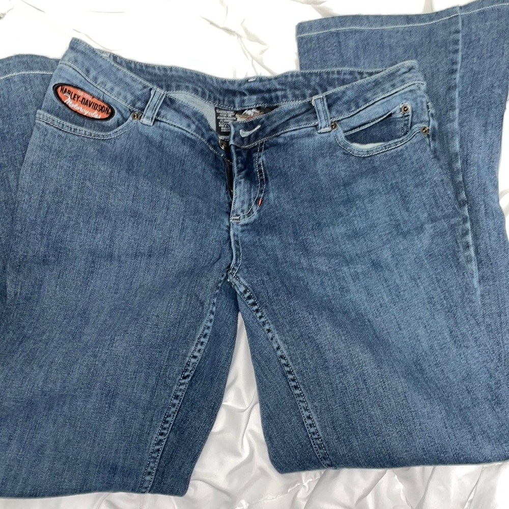 Vintage low rise Harley Davidson pants